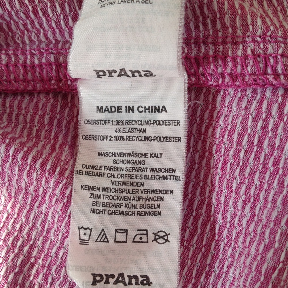 Prana Stripes Top Kinley Shirt Women's Medium Collared Long Sleeves Button Front - Picture 11 of 12